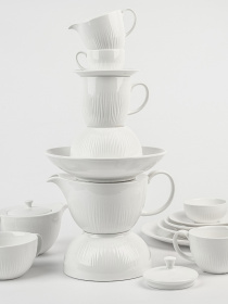 Кружка "Луч" фарфоровая белая MBM MY HOME модель KP-115 WHITE Фото