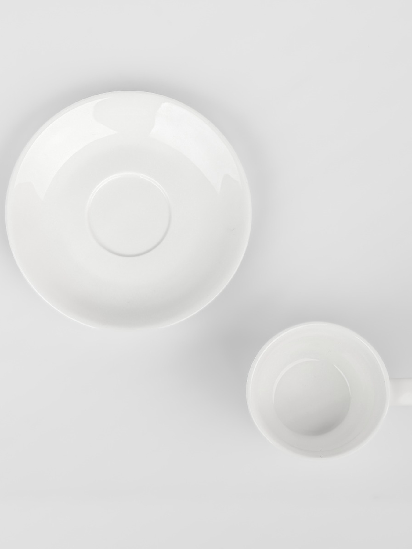 Блюдце "Перлина" порцелянове біле MBM HOME модель KP-101/103 WHITE Фото