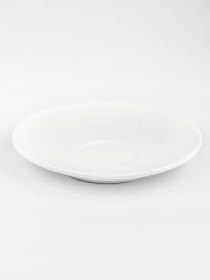 Блюдце "Промінь" порцелянове біле MBM MY HOME модель KP-117/119 WHITE Фото