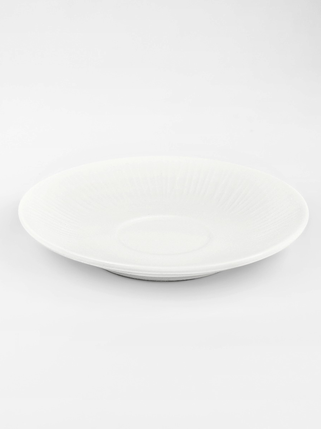 Блюдце "Промінь" порцелянове біле MBM HOME модель KP-117/119 WHITE Фото