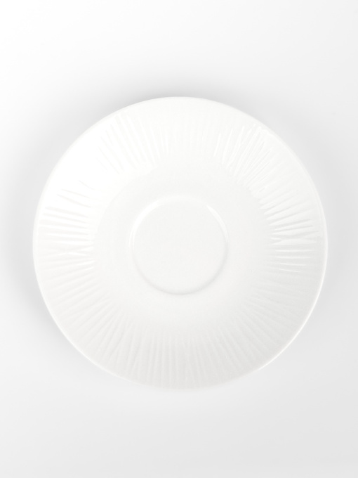 Блюдце "Луч" фарфоровое белое MBM HOME модель KP-117/119 WHITE Фото