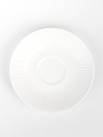 Блюдце "Промінь" порцелянове біле MBM HOME модель KP-117/119 WHITE Фото