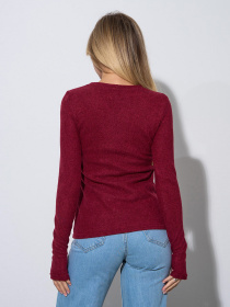 Лонгслів ISSA Plus модель 14423_бордовый Фото