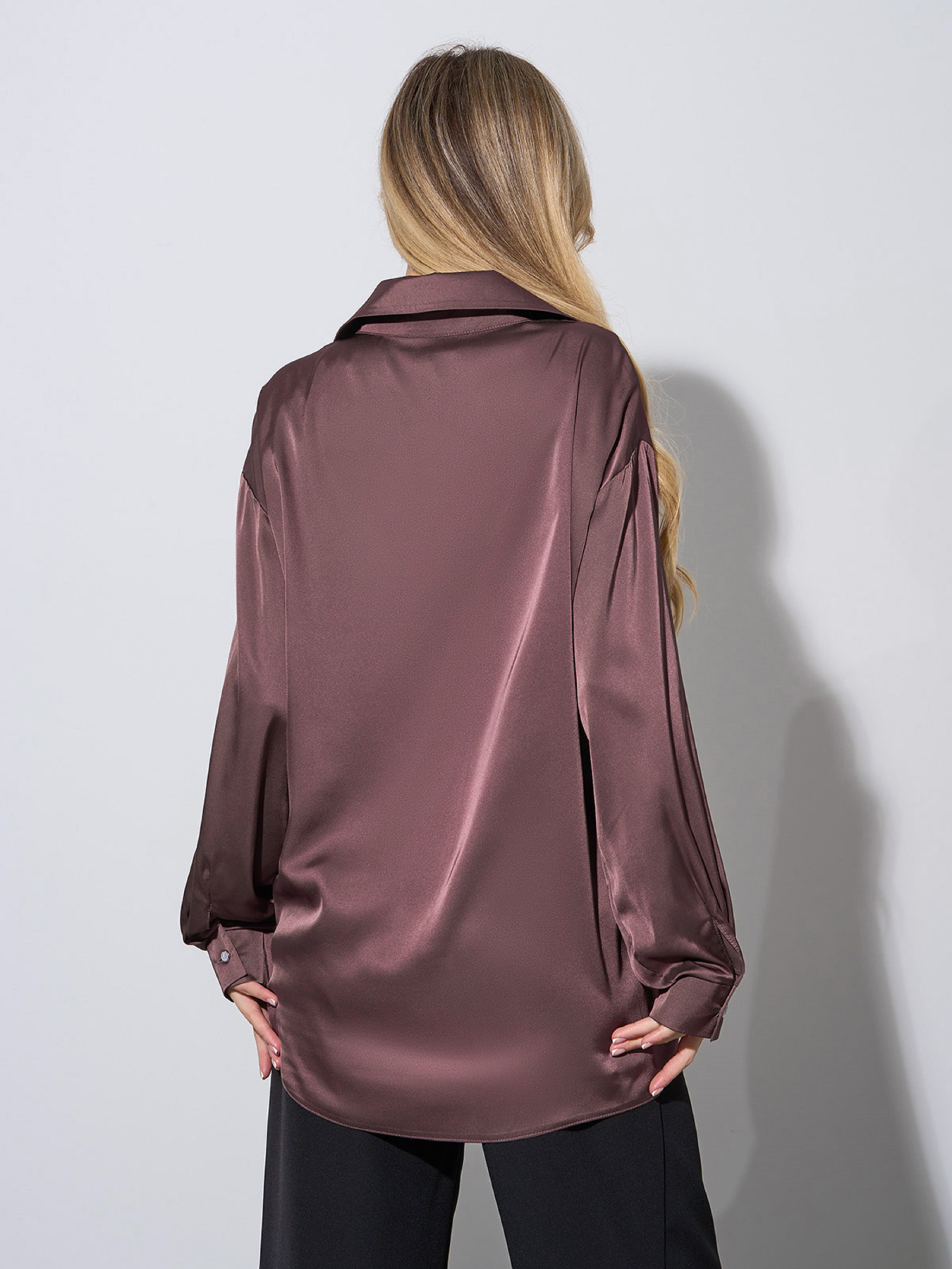 Сорочка повсякденна ISSA Plus модель 14957_коричневый Фото