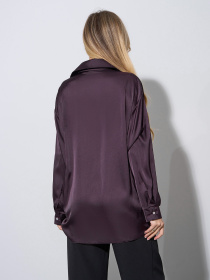 Сорочка повсякденна ISSA Plus модель 14957_темно_бордовый Фото