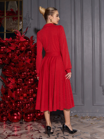 Сукня міді ISSA Plus модель 14960_красный Фото