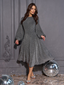 Платье миди ISSA Plus модель 14961_черный Фото