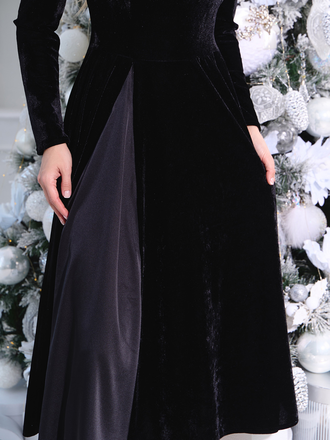 Платье миди ISSA Plus модель 14964_черный Фото