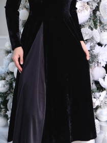 Платье миди ISSA Plus модель 14964_черный Фото