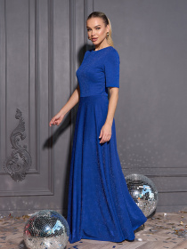 Сукня максі ISSA Plus модель 14966_синий Сукня максі ISSA Plus модель 14966_синий Фото