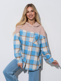 Рубашка ISSA Plus модель 14879_голубой Фото