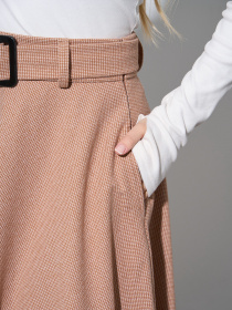 Юбка макси ISSA Plus модель 14930_бежевый Фото