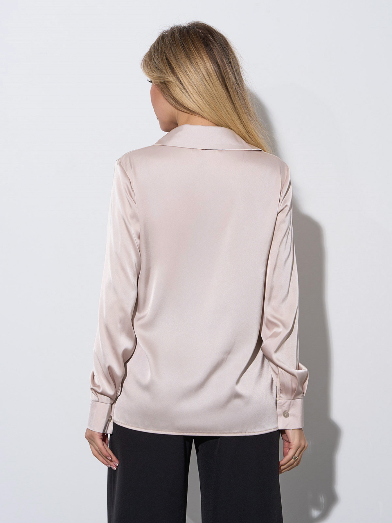 Сорочка повсякденна ISSA Plus модель 14972_светло_бежевый Фото