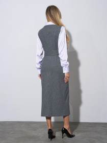 Сукня міді ISSA Plus модель 14973_серый Фото