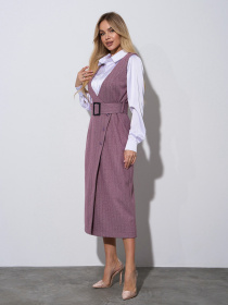 Платье миди ISSA Plus модель 14974_бордовый Платье миди ISSA Plus модель 14974_бордовый Фото