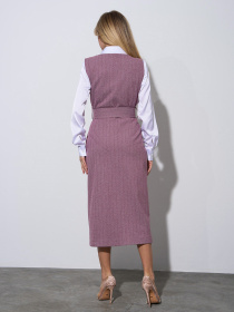 Платье миди ISSA Plus модель 14974_бордовый Платье миди ISSA Plus модель 14974_бордовый Фото