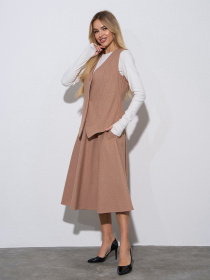 Костюм ISSA Plus модель 14976_бежевый Фото