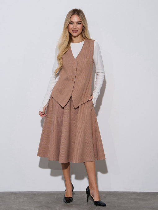 Костюм ISSA Plus модель 14976_бежевый Фото