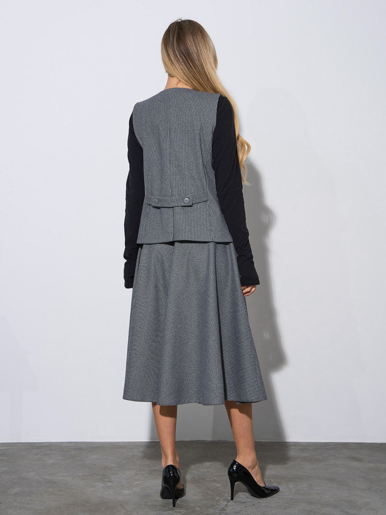 Повсякденний костюм ISSA Plus модель 14976_серый Фото