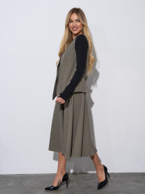 Костюм ISSA Plus модель 14977_хаки Фото