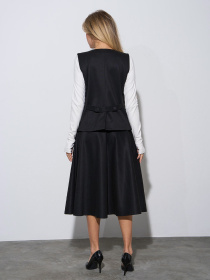 Повседневный костюм ISSA Plus модель 14978_черный Повседневный костюм ISSA Plus модель 14978_черный Фото