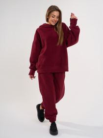 Повседневный костюм ISSA Plus модель 14876A_бордовый Фото