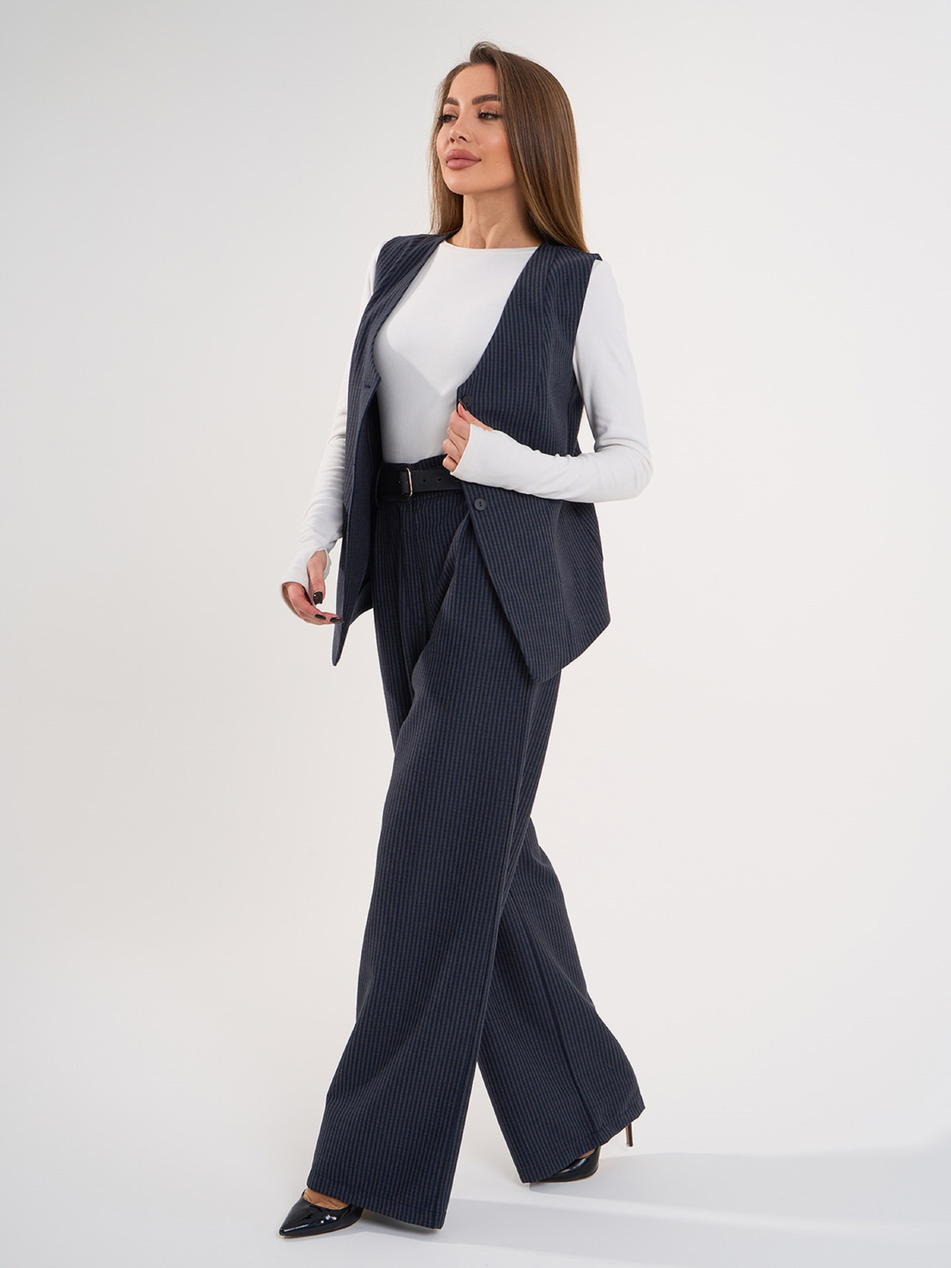 Костюм ISSA Plus модель 14981_темно_синий Фото