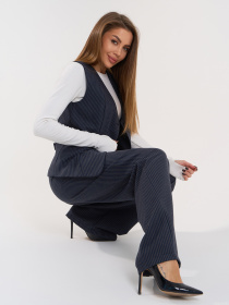 Костюм ISSA Plus модель 14981_темно_синий Фото