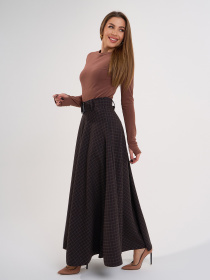 Юбка макси ISSA Plus модель 14979_мультиколор Фото