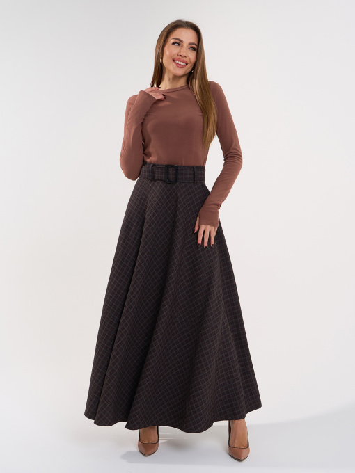 Юбка макси ISSA Plus модель 14979_мультиколор Фото