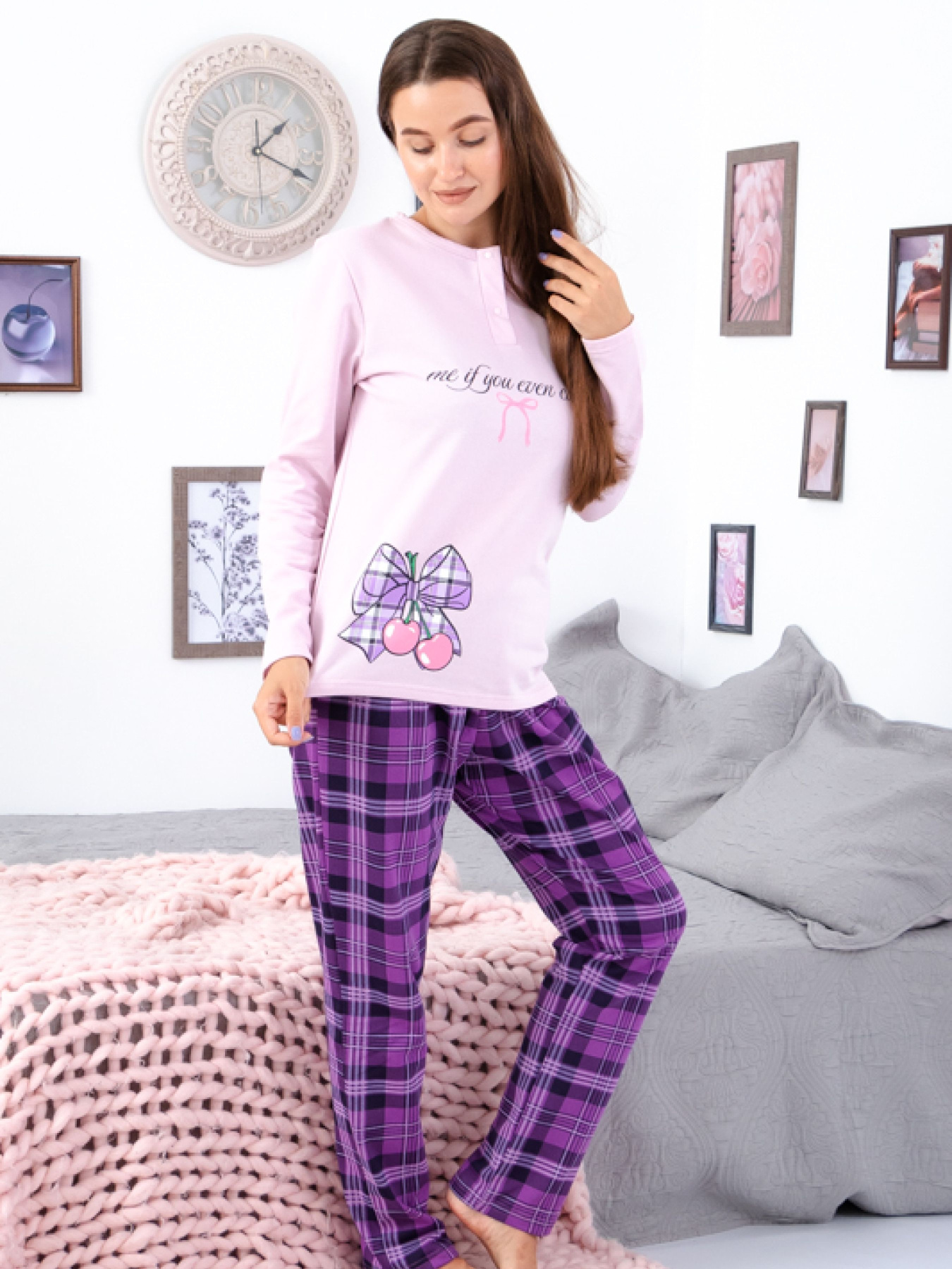 Пижама Носи своє модель 8240-024-33-of-kltinka-llovo-foletovij Фото