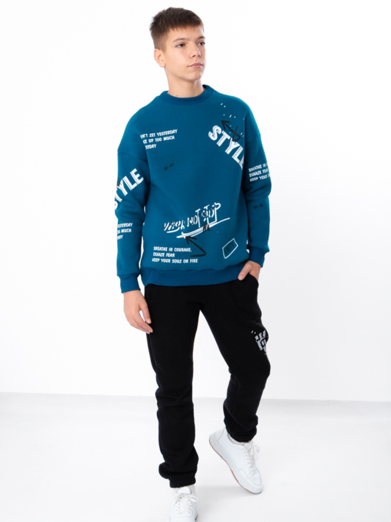 Повсякденний костюм Носи своє модель 6396-025-33-1-temno-bryuzovij Фото