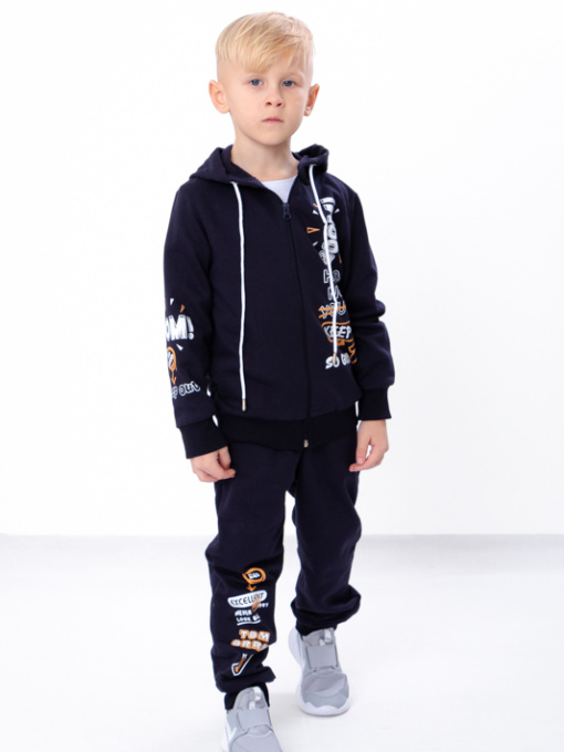 Спортивный костюм Носи своє модель 6018-023-33-6-chornilxno-sinj-boom Фото