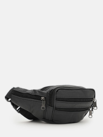 Поясная сумка Borsa Leather модель K1619p-black Фото