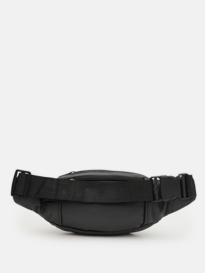 Поясная сумка Borsa Leather модель K1619p-black — фото 3 - INTERTOP