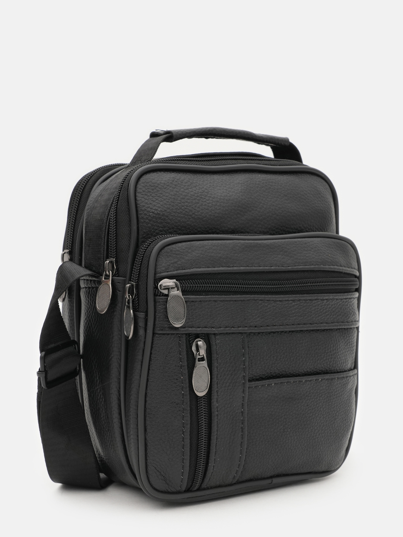 Мессенджер Borsa Leather модель K16683-2bl-black Фото