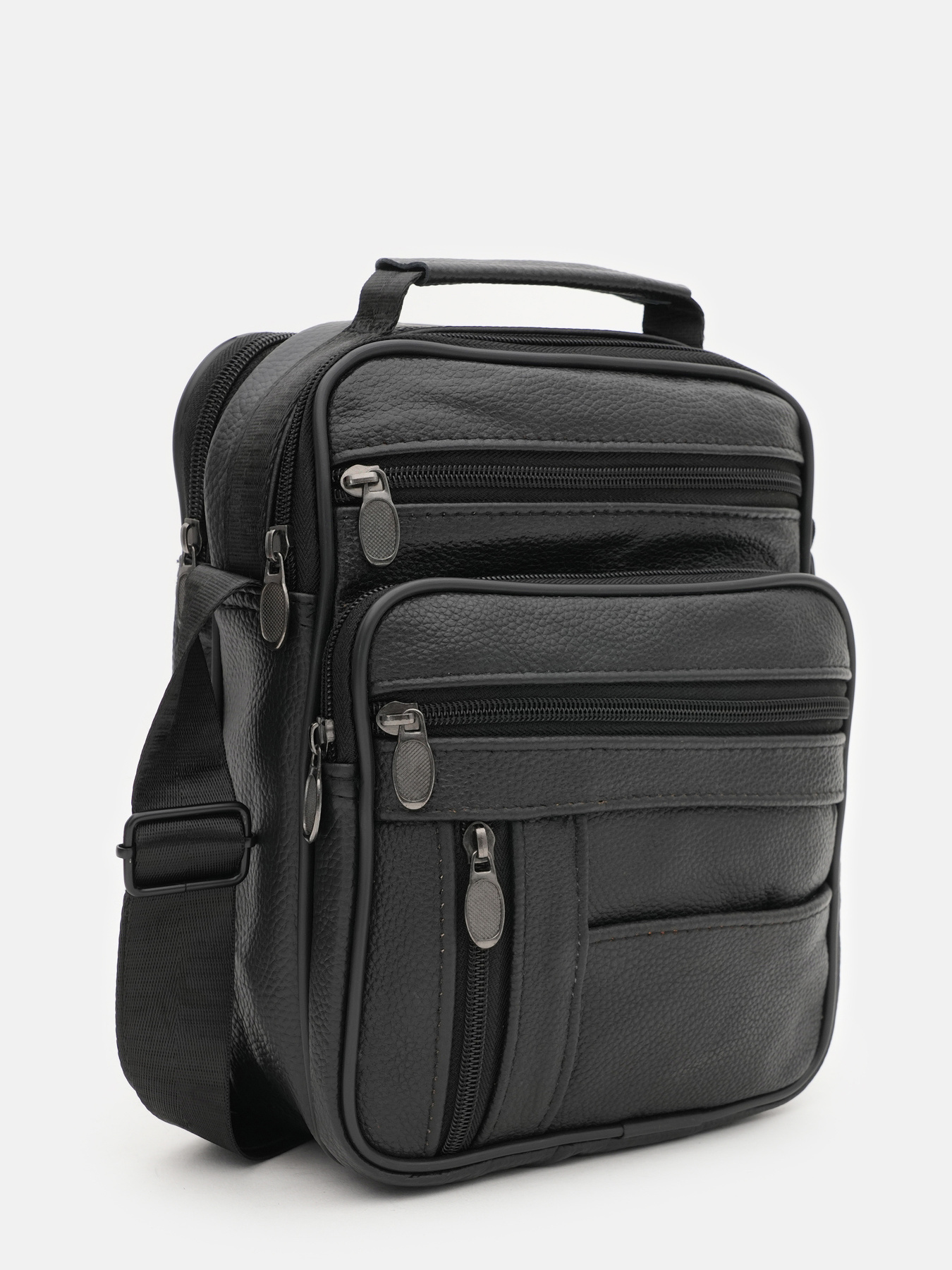 Мессенджер Borsa Leather модель K16683-3bl-black Фото