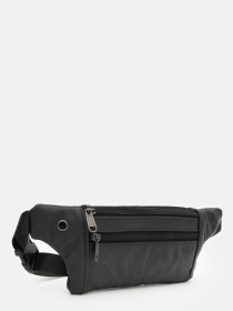 Поясная сумка Borsa Leather модель K1ky614bl-black Фото