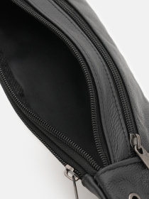 Поясная сумка Borsa Leather модель K1ky614bl-black Фото