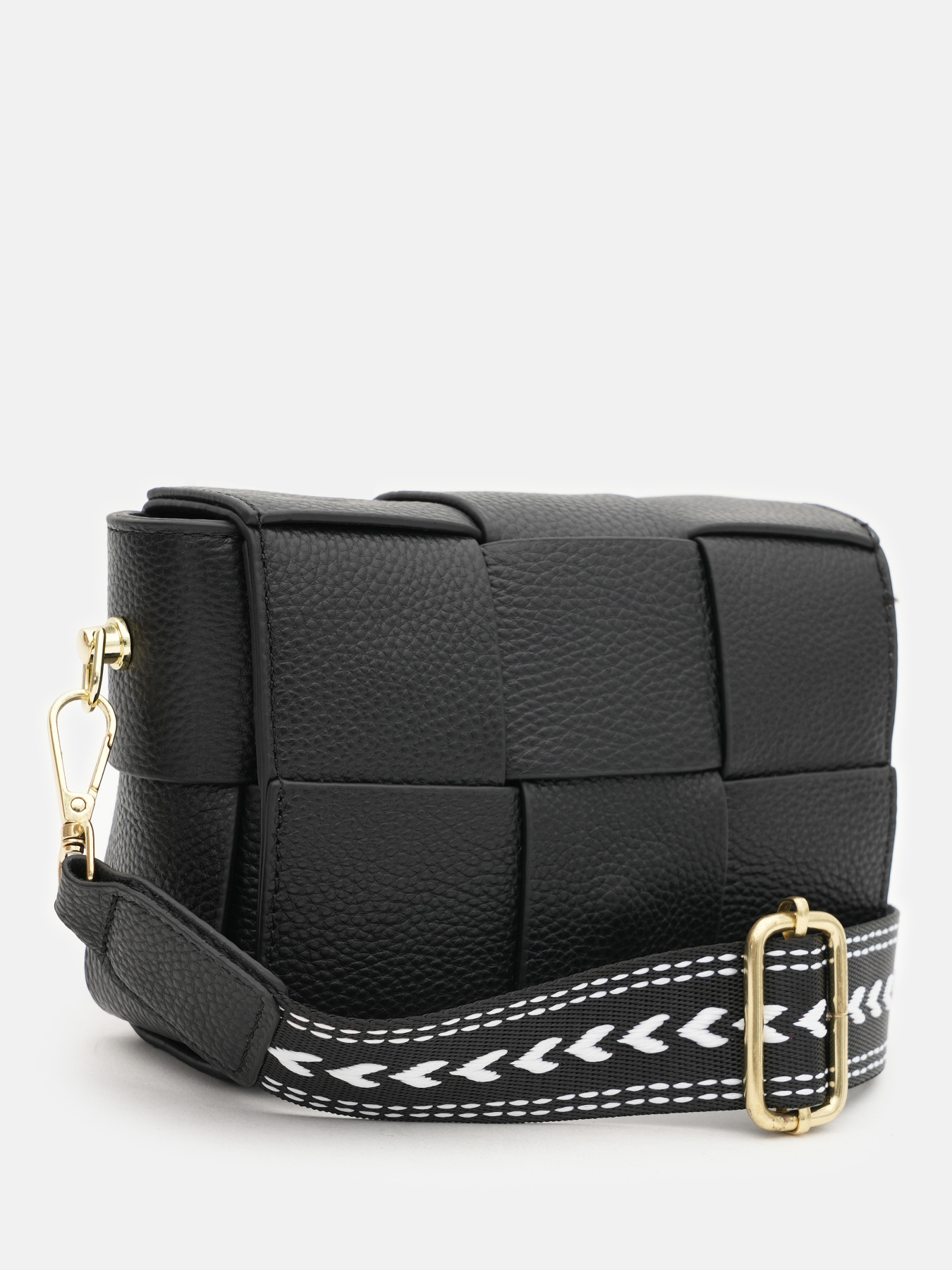 Сумка Borsa Leather модель K12118bl-black Фото