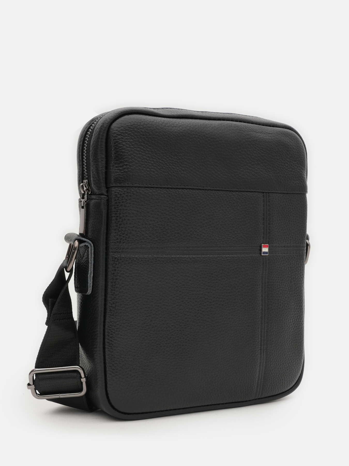 Мессенджер Borsa Leather модель K1265-3bl-black Фото