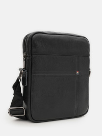 Мессенджер Borsa Leather модель K1265-3bl-black Мессенджер Borsa Leather модель K1265-3bl-black Фото