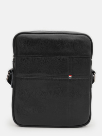 Мессенджер Borsa Leather модель K1265-3bl-black Мессенджер Borsa Leather модель K1265-3bl-black Фото