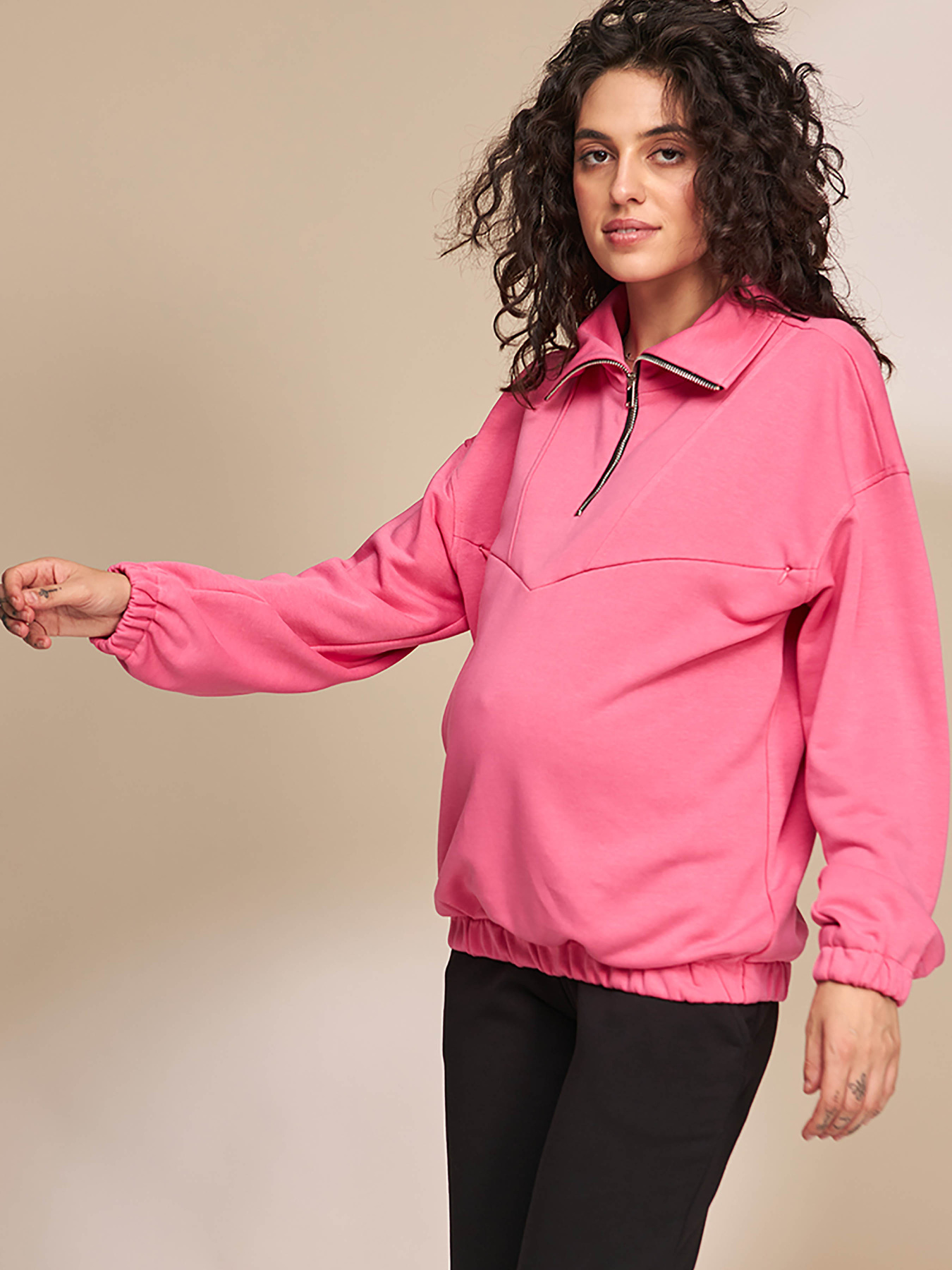 Свитшот Yula mama Nanna модель NannaSW-33.021CrimsonYLMMSWT Фото