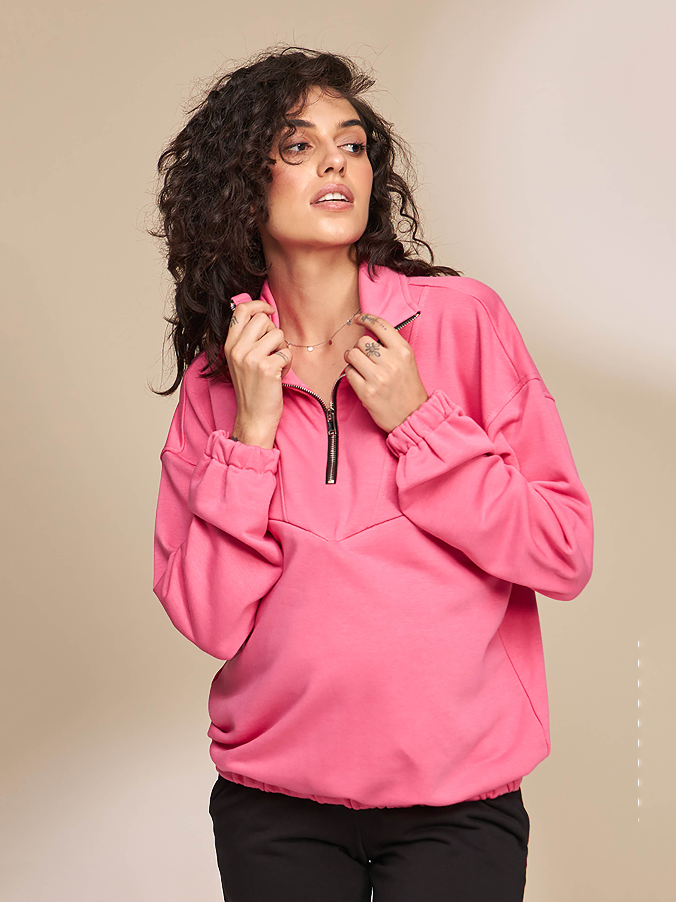 Свитшот Yula mama Nanna модель NannaSW-33.021CrimsonYLMMSWT Фото