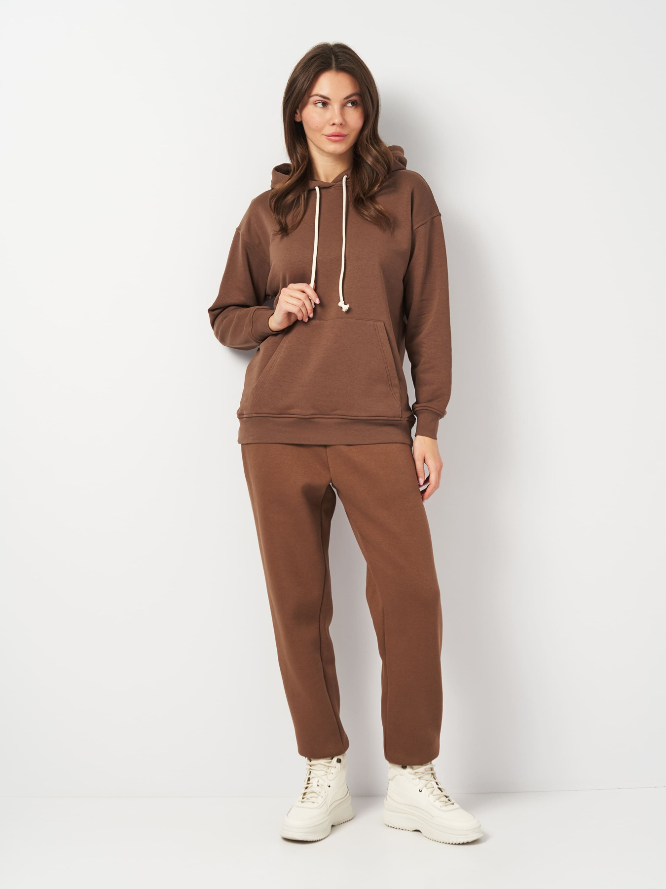 Худи Роза модель 231110_chocolate Фото