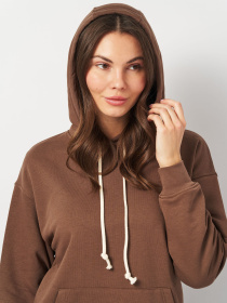 Худи Роза модель 231110_chocolate Фото