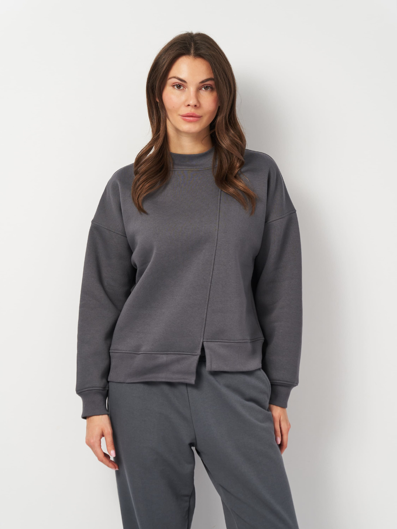 Свитшот Роза модель 231010_grey Фото