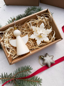 Рождественский набор ароматических свечей "Праздничный Уют", натуральный оливковый воск Candle Design модель 200.0074 Фото