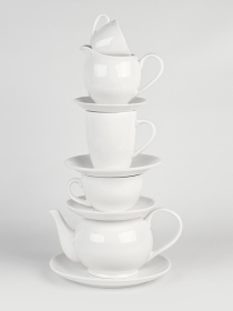 Кружка "Жемчужина" фарфоровая белая MBM MY HOME модель KP-99 WHITE Фото